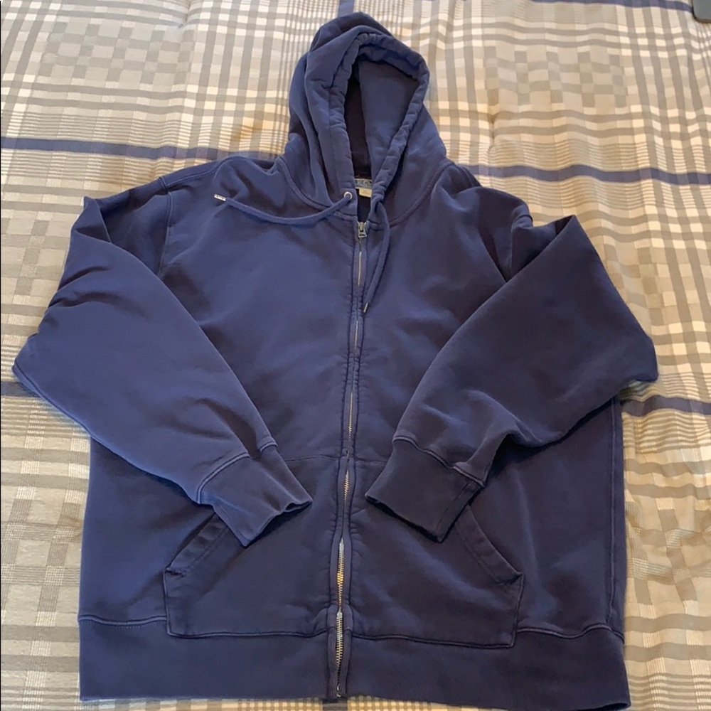 J Crew Garment Dyed French Terry Hoodie XL
